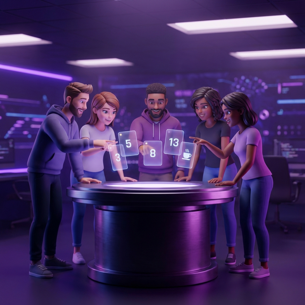 Planning Poker Collaboration 3D